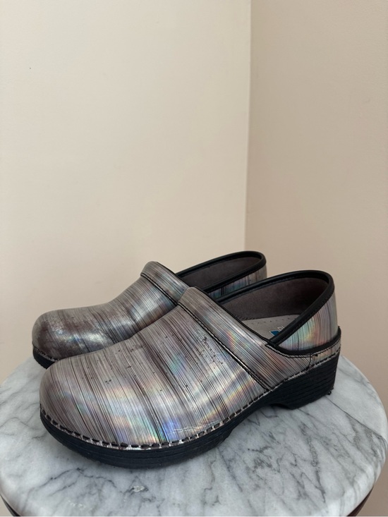 Dansko Shoes - Dansko Professional LT Pro Prism Metallic Leather Slip On Clogs Size 9 US 39 EU